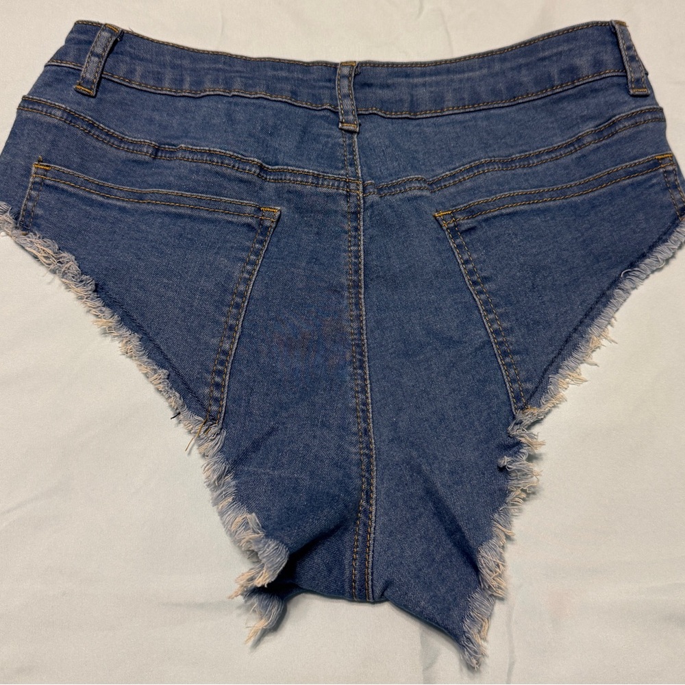 Frayed Denim Shorts
